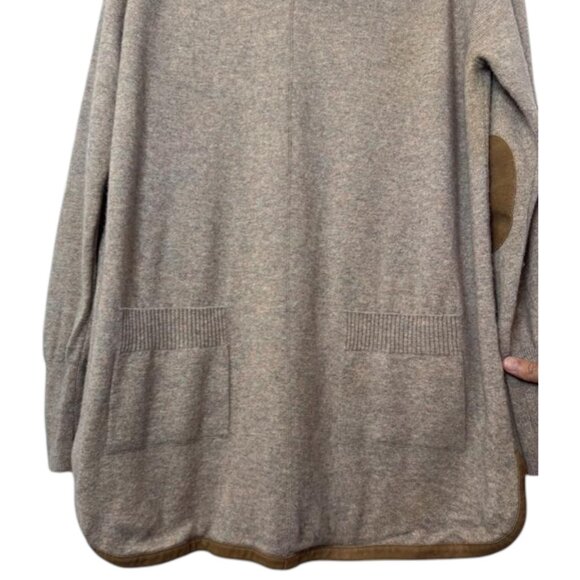 Repeat Silver Edition cowl neck mini sweater dress grey women's size M - Picture 3 of 7